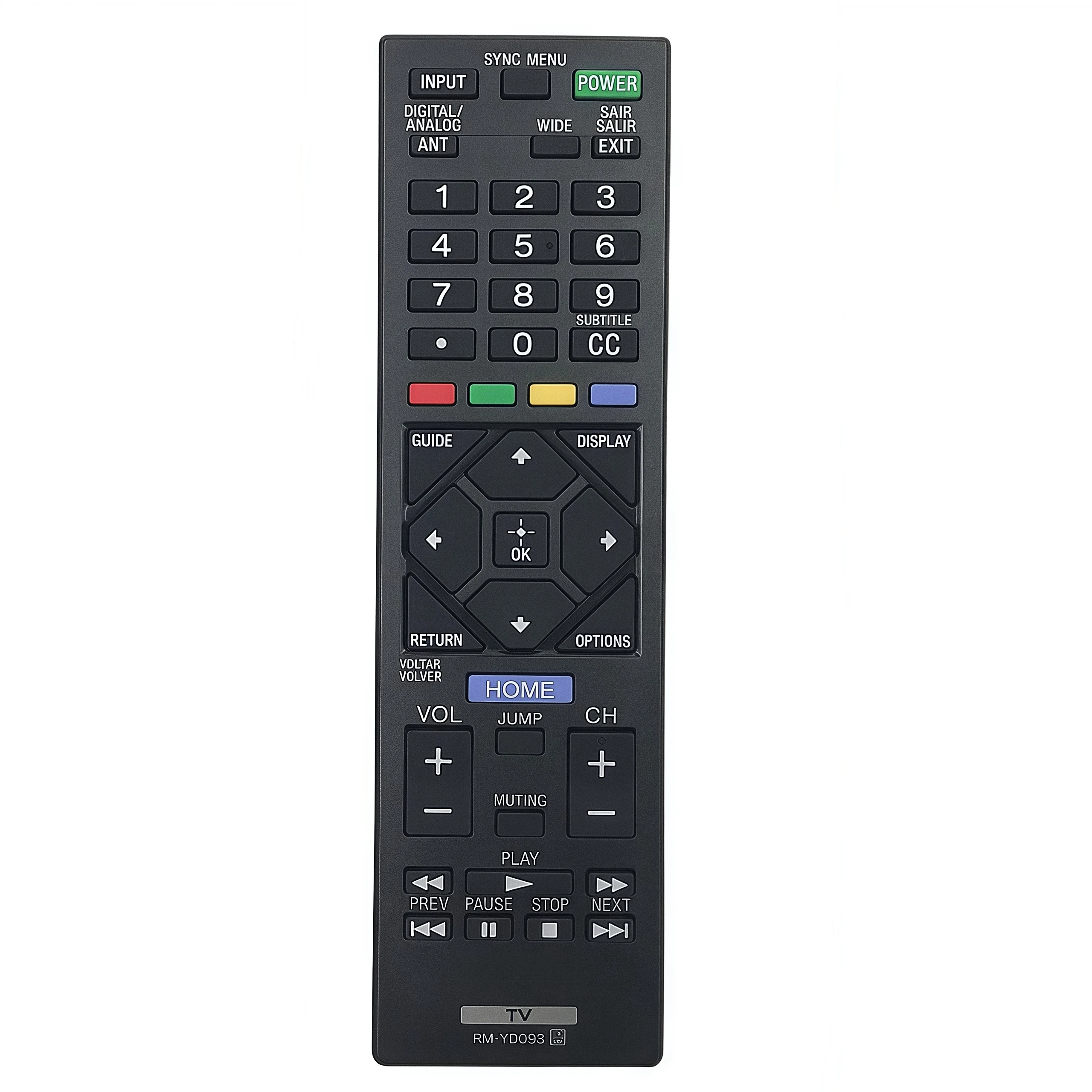 Original TV Remote Control RM-YD092 RM-YD093 For SONY HDTV KDL-48R470B, KDL-40R470B, KDL-32R420B, KDL-40R477B, KDL-32R427B