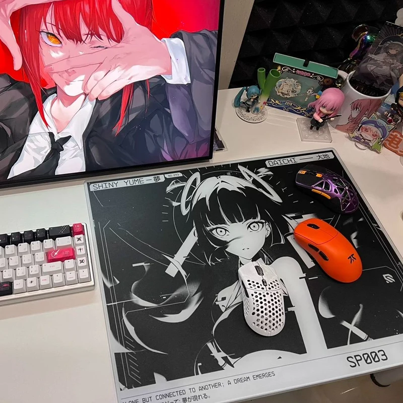 S-Skypad Glass Mouse Pad Frenzy SORA Faith YUME W-Wallhack SP004 New Tempered FPS E-sport Desk Mat Office Gaming Glass Mousepad