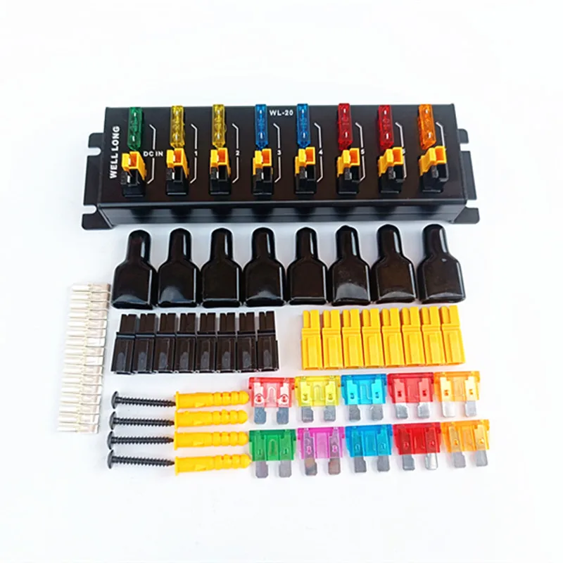 

8-портовый разветвитель питания Anderson с винтовым креплением для коротковолновых радиоприемников AP-8S, DC36V 45A.