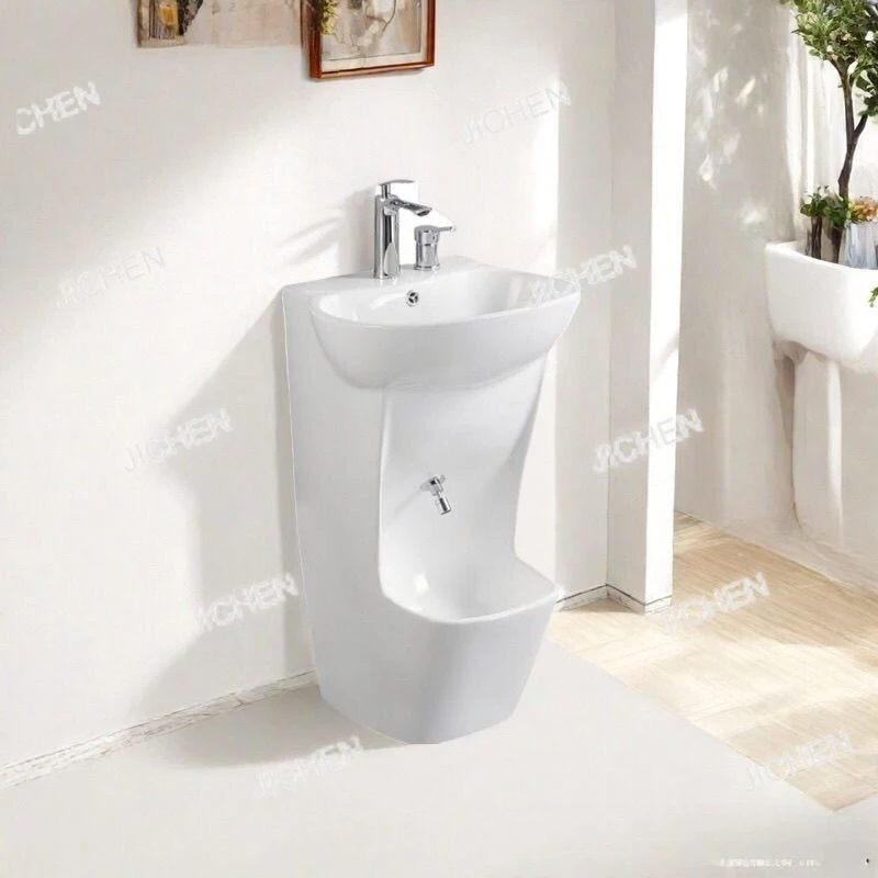 

Новая керамическая напольная раковина-умывальник для ванной комнаты, интегрированная в колонну, для улицы, для мытья ног, для балкона