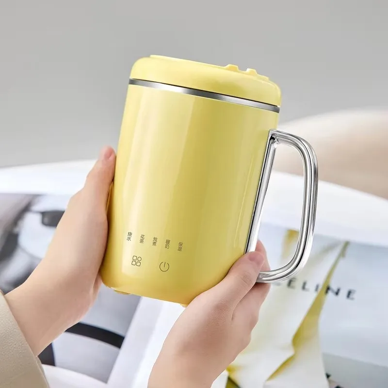 450ml Electric Kettle Cooking Pot Portable Heating Cup Stew Cup Travel Multicooker Hotpot Office Health Preserving Pot 220V