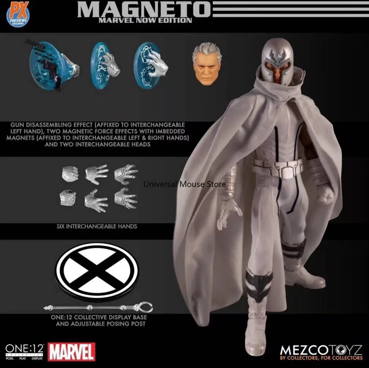 

Mezco Toyz Ant AUG198176 1/12 Magneto PX Limited Action Figure
