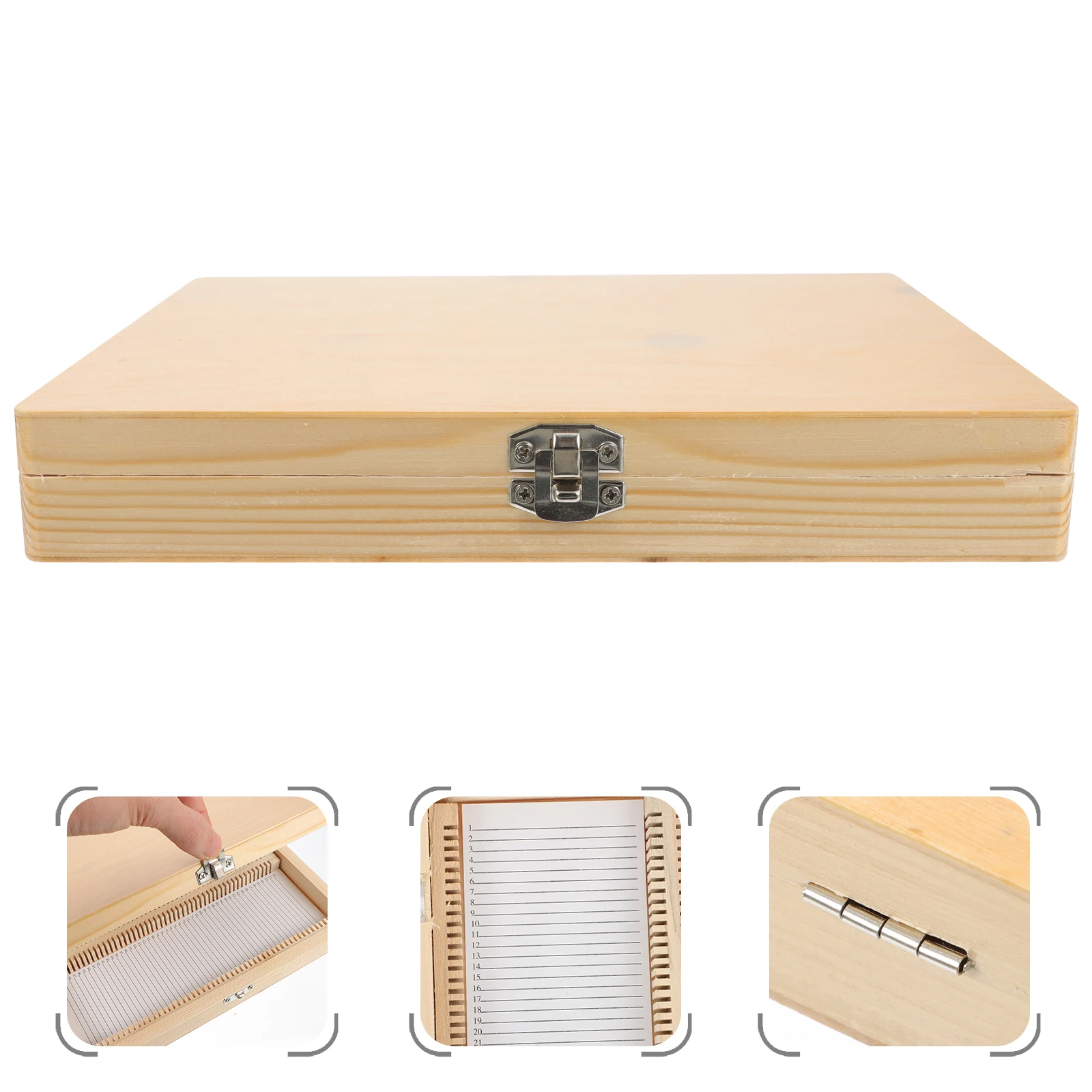 

Durable Wooden Microscope Easy Clean Numbered Slots for Identifying Slides Suitable Slice Collection