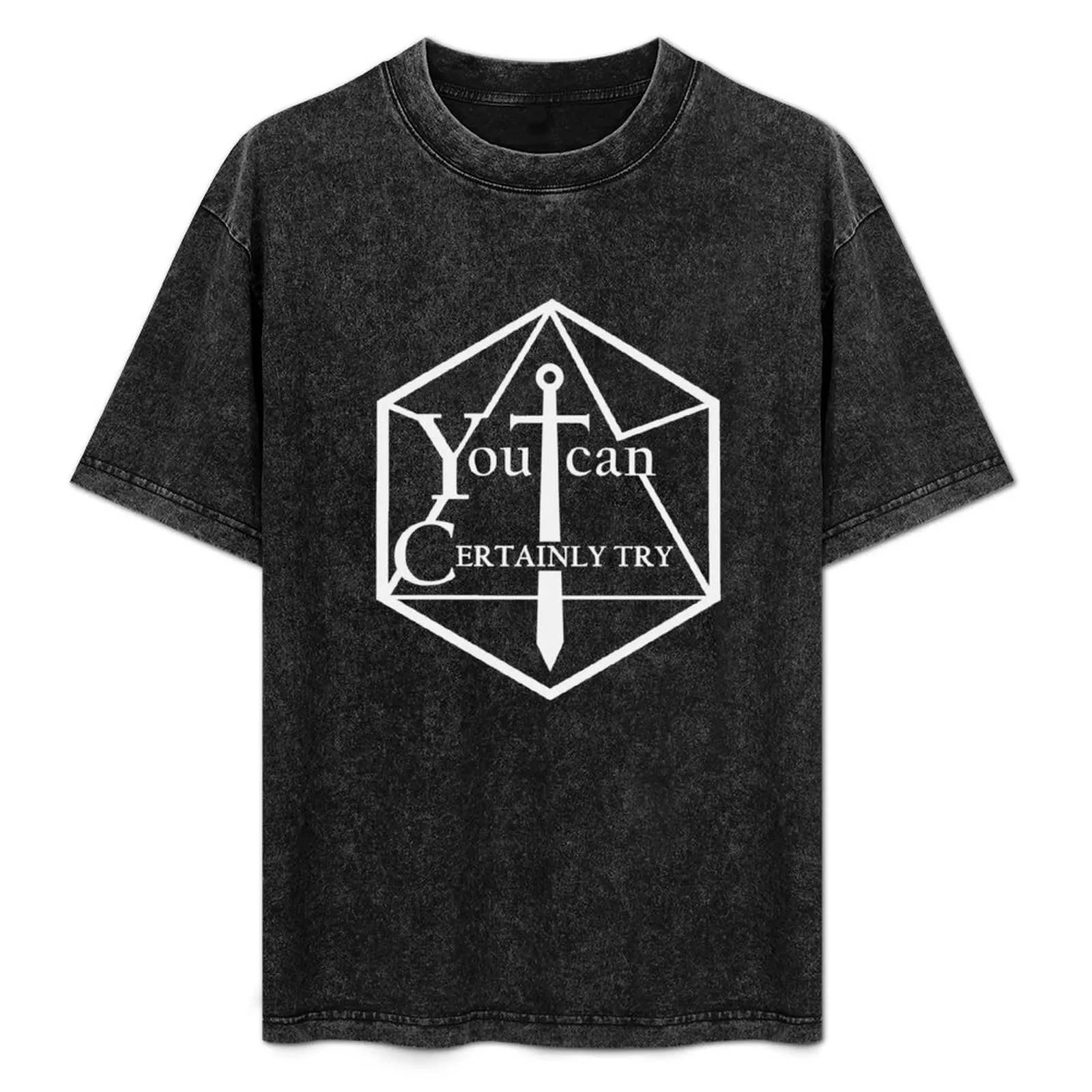 

You Can Certainly Try T-Shirt Big and Tall Loose Fit T-Shirt