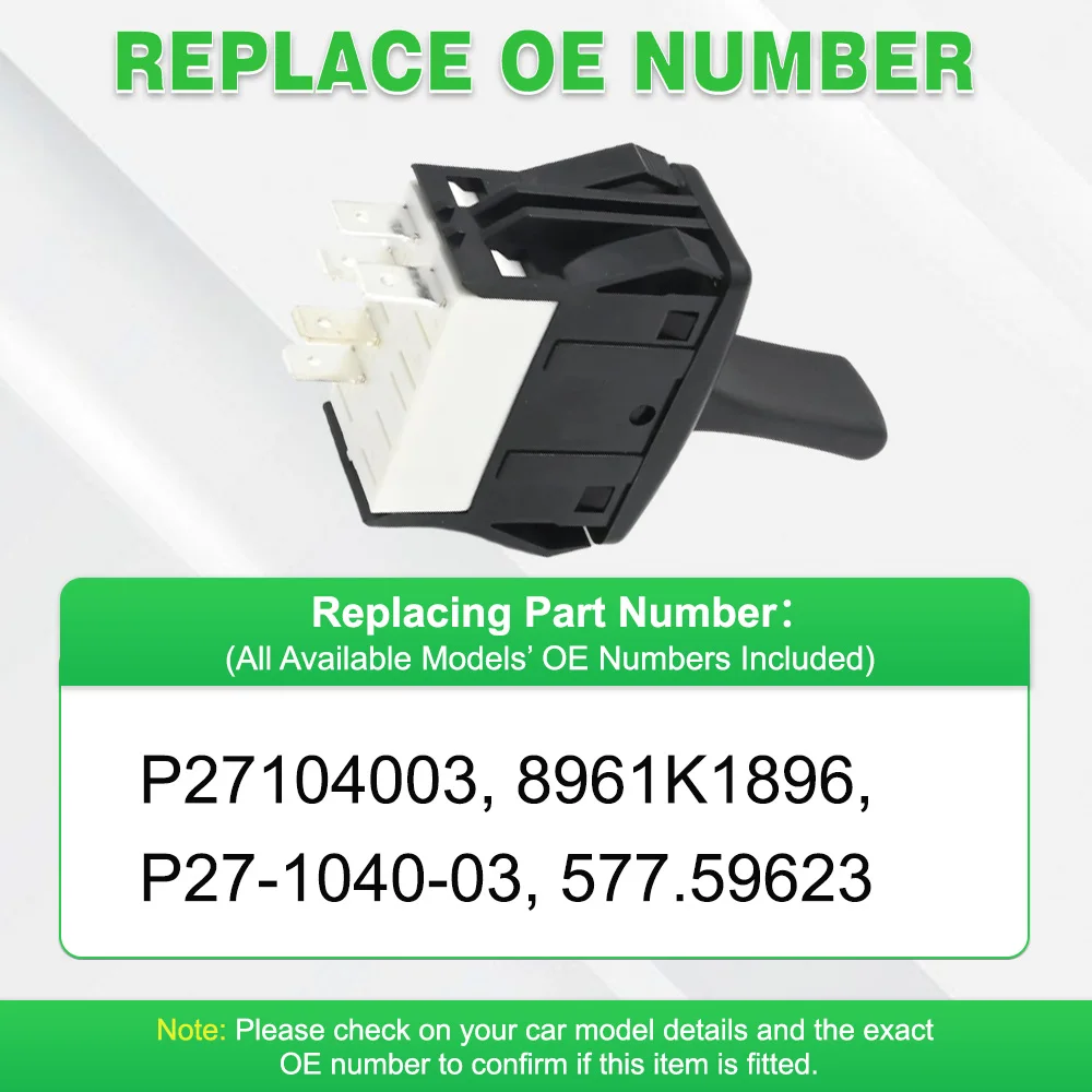 5 دبابيس ماركر مفتاح الإضاءة زر لشاحنة كينوورث LHD P27104003، 8961K1896، P27-1040-03، 577.59623 #5