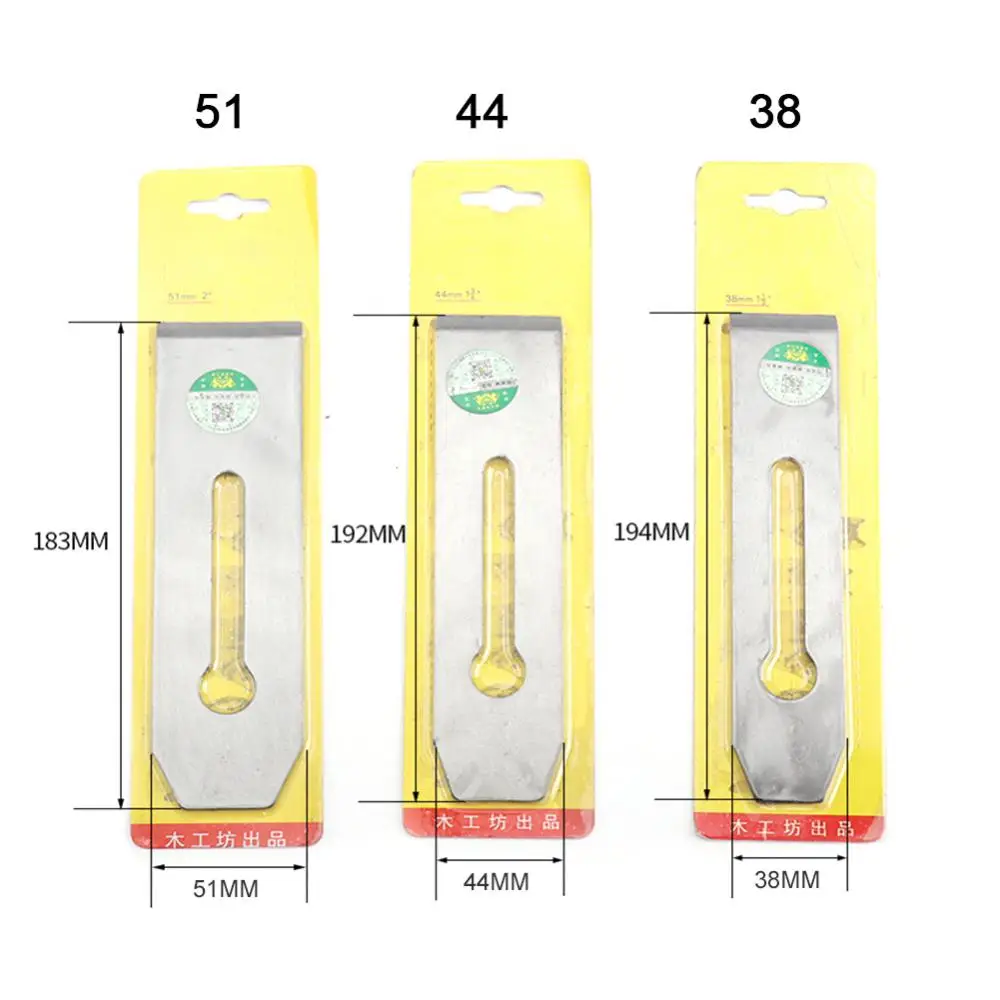 Edge Trimming Cutter Saw Blades Wear-resistant Portable 38mm/44mm/51mm Alloy Steel Woodworking Tool Planer Blades Hand