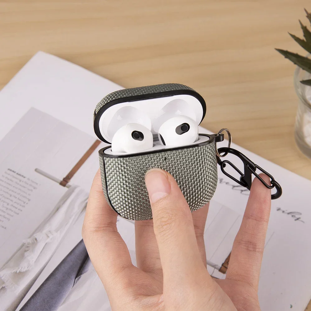 애플 에어팟 4 케이스, 방수 나일론 플라스틱 무선 헤드폰 커버, 에어팟 3 프로 USB C 쉘 에어팟 프로 케이스