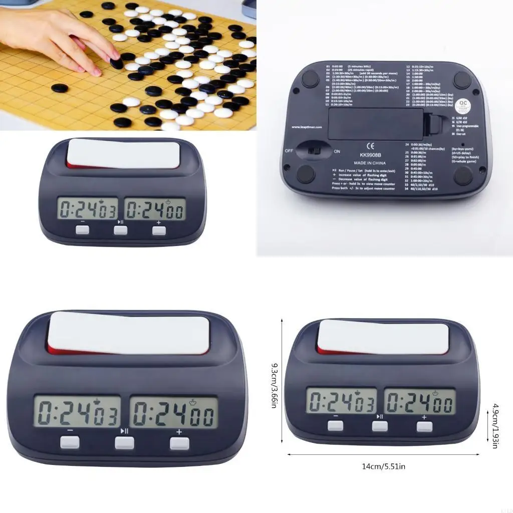 

K1KD Chess Clock Digital Timer, Professional Count Down Game Timer with Count Alarm