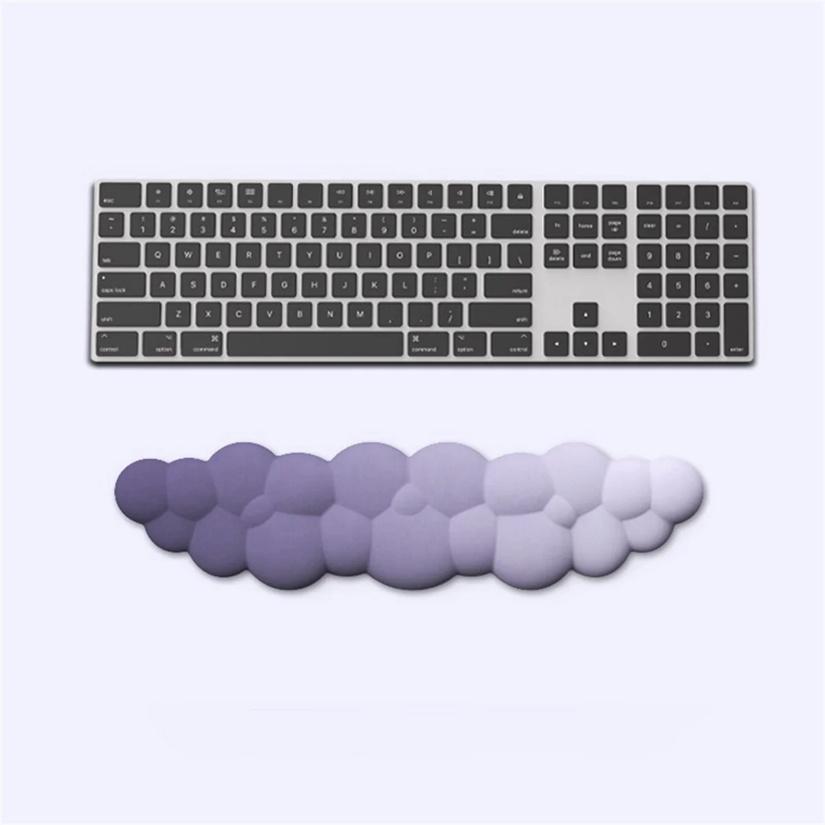 H-Keyboard Wrist Rest Pad, Ergonomic Design Effective Wrist Pain Relief Arm Rest Desk, Cute Cloud Decoration Gift