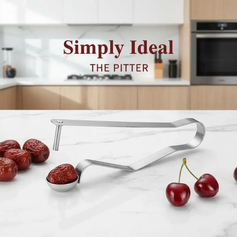 #@Stainless Steel Cherry Seed Remover Cutter Kitchen Gadgets Vegetable Tool Apples Red Dates Corers Twist Fruit Core Remove Pit