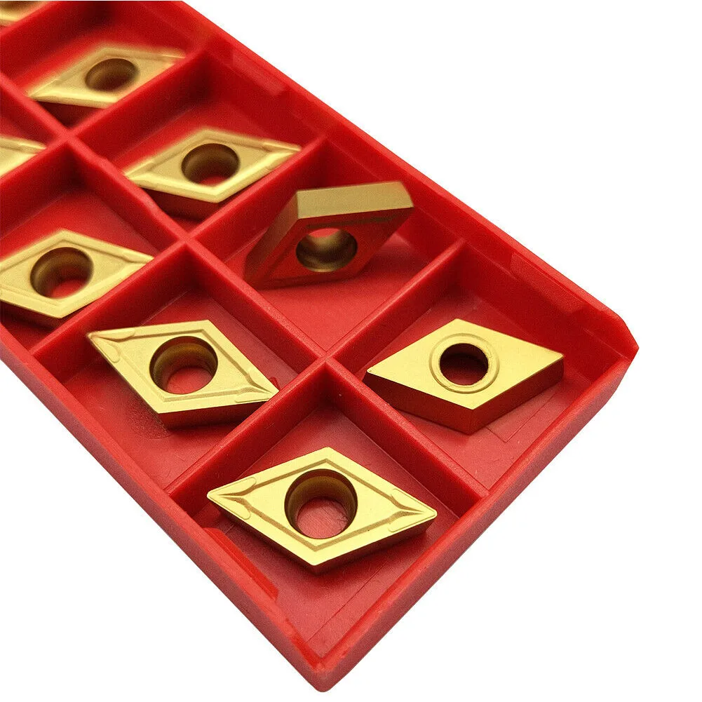 10 Piece Set of DCMT11T304 BP010 CNC Carbide Turning Inserts Perfect for Professional Metalworking Applications