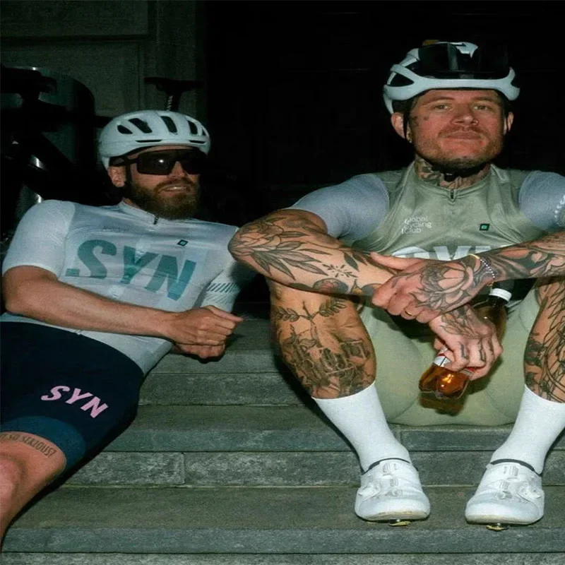 

SYN Джерси, мужской нагрудник, губчатая подушка, комплект велосипедного костюма, короткая бальная куртка для езды на шоссейном велосипеде, быстросохнущая одежда, велосипедная рубашка