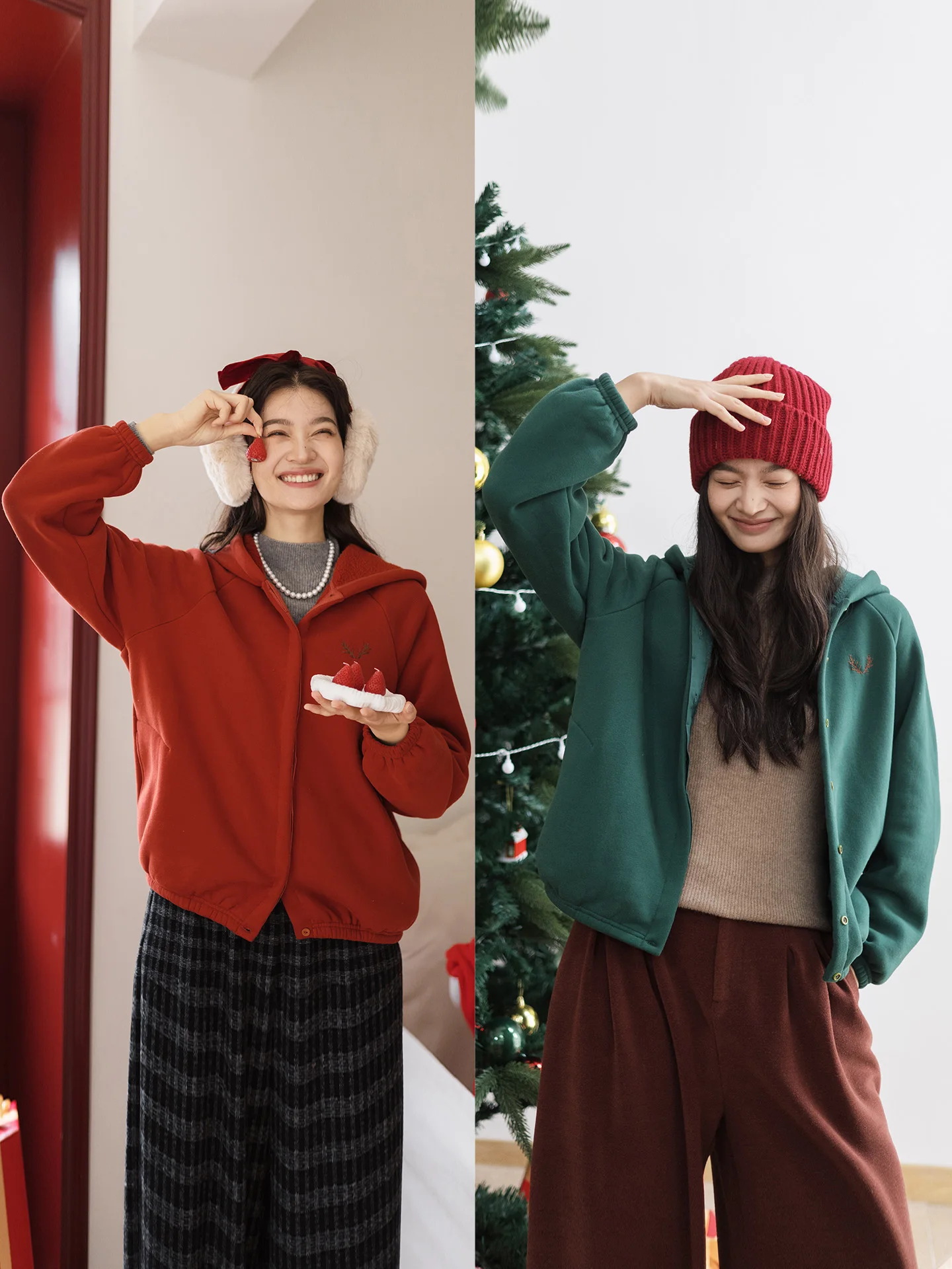 

Loose Women's Hooded Fce Long Sve Sweatirt Casual Open Cardigan Coat Comfortable Lazy Sle Cotton Polyester Blend