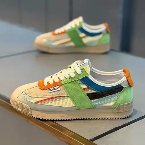 새로운 통기성 캐주얼 스포츠 신발 한국 스타일 커플 스타일 스니커즈 패셔너블 다용도 캔버스 신발