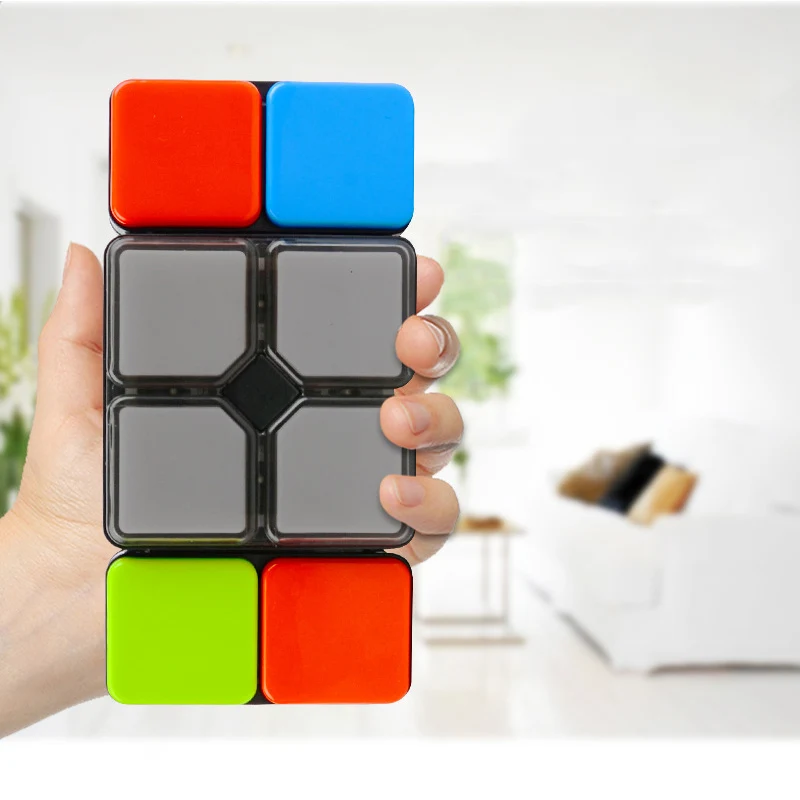 1 Pcs Magic Cubes Puzzle Toy Flip Slide 4 Game Modes Education Music with Light Cubes NSV Blocks Children\'s Birthday Gift
