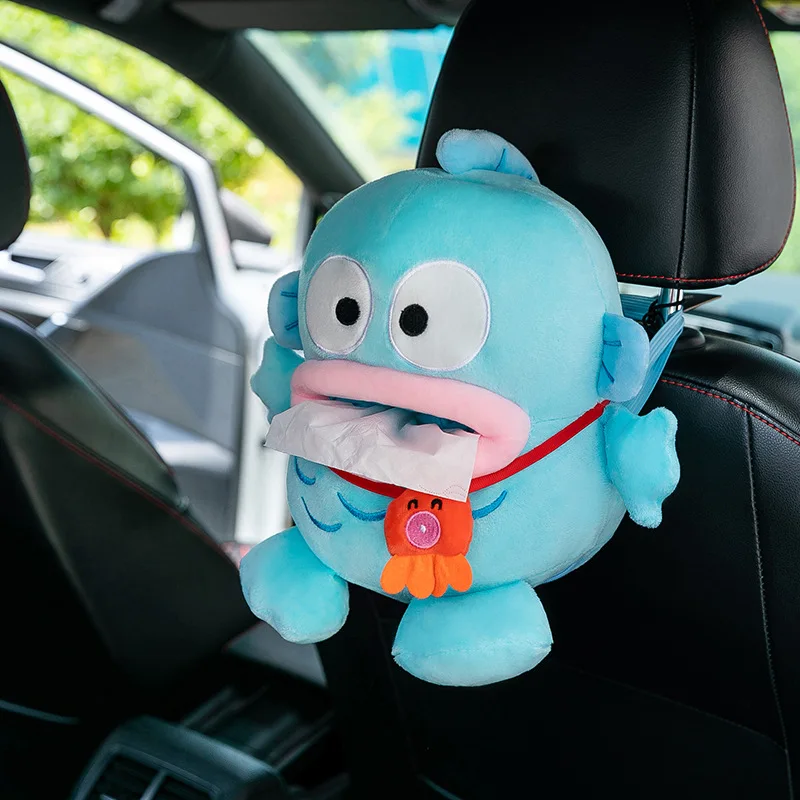 

Cute Plush Clown Fish Hangyodon Carton Student Backpack Pendant Creative Doll Portable Decorative Tissue Box