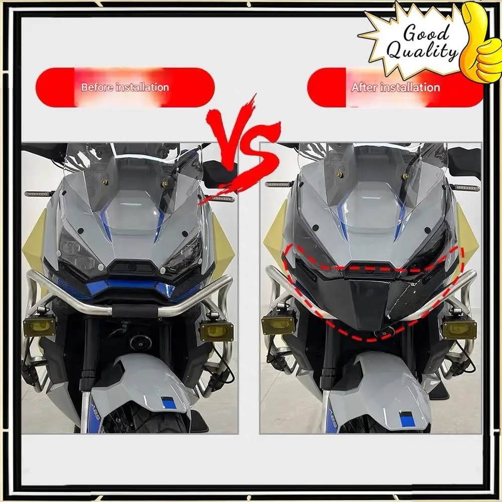 Suitable for ZONTES 368G G368 368-G motorcycle carbon fiber front fender nose cone extended wheel cover fairing winglet