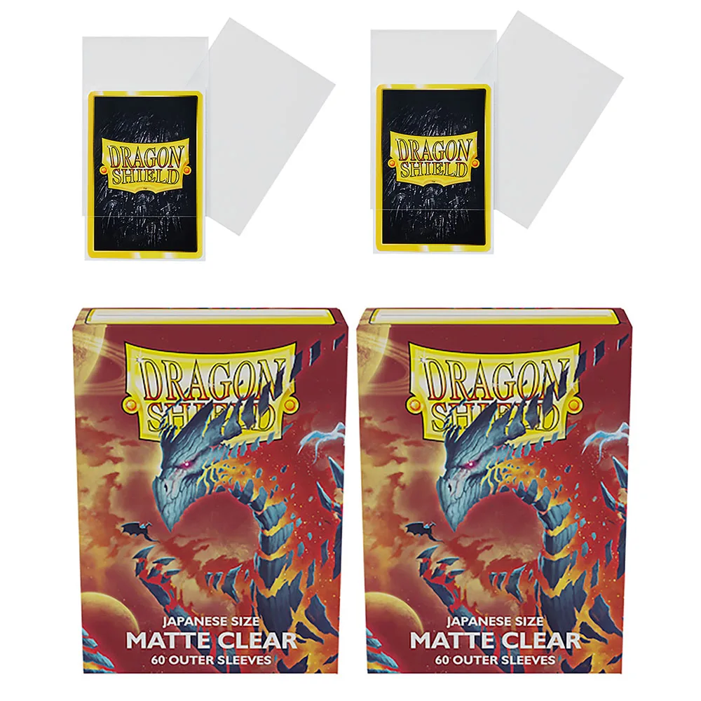 60 Teile/satz Dragon Shield Trading Game Card Sleeves Spielen für Japanische Yu-Gi-Oh Kleine MINI Brettspiel Karte Schutz Abdeckung – Detail 5