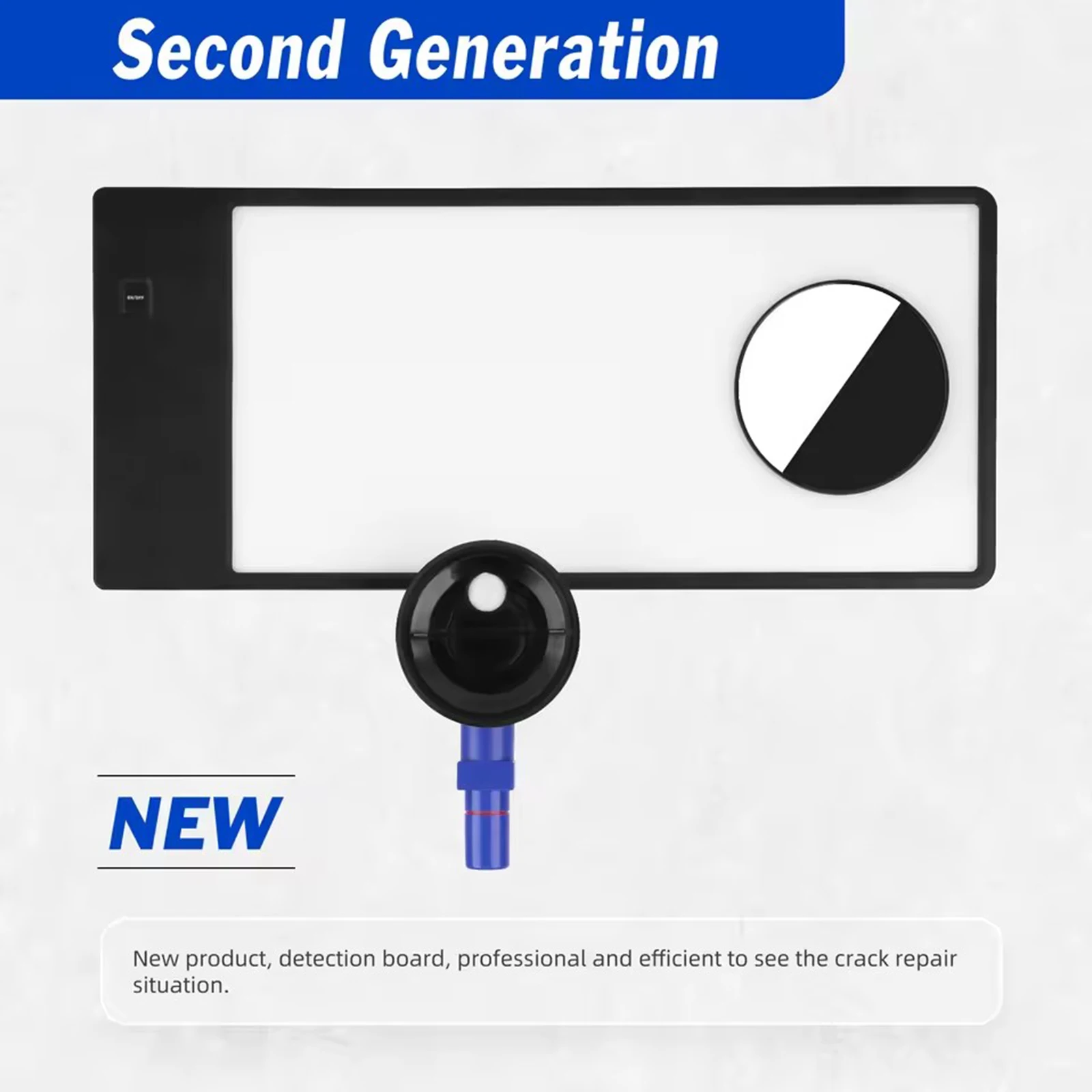 PDR Reflector Car Windshield Inspection Panel, for Car Windshield Repair with Suction Cups