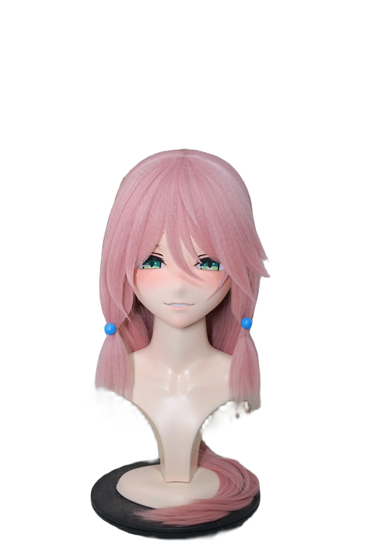 

(NFD-724) Customize Character Female/Girl Resin Kig Half Head With Lock Anime Cosplay Japanese Animego Kigurumi Mask
