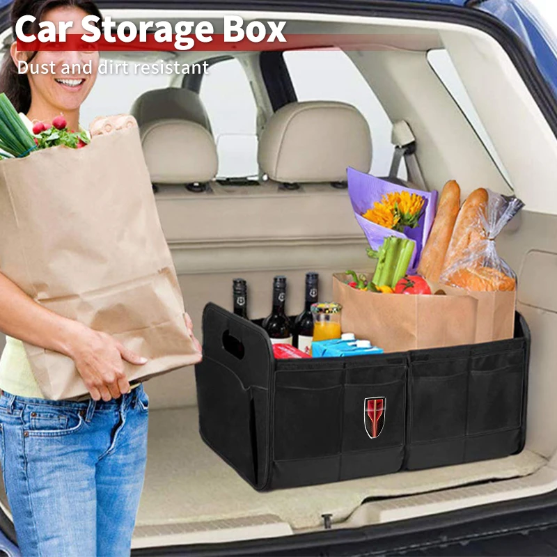 

Car Trunk Box Organizer Big Capacity Car Storage Box Collapsible Cargo Storage Tools For Hongqi H5 H6 H7 H9 E-QM5 HS3 HS5 HS6 HS