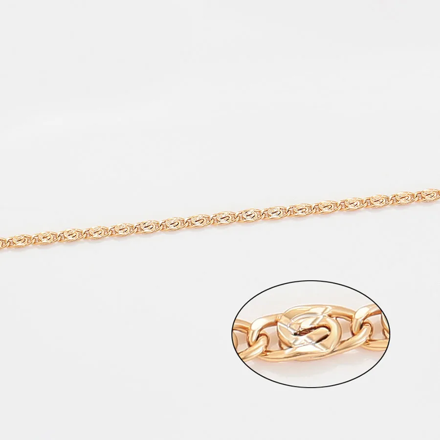 مجوهرات XP - (59 سم × 3 مم) سلسلة دوارة مطلية بالذهب عيار 18 قيراط للرجال والنساء مجوهرات عصرية صديقة للبيئة