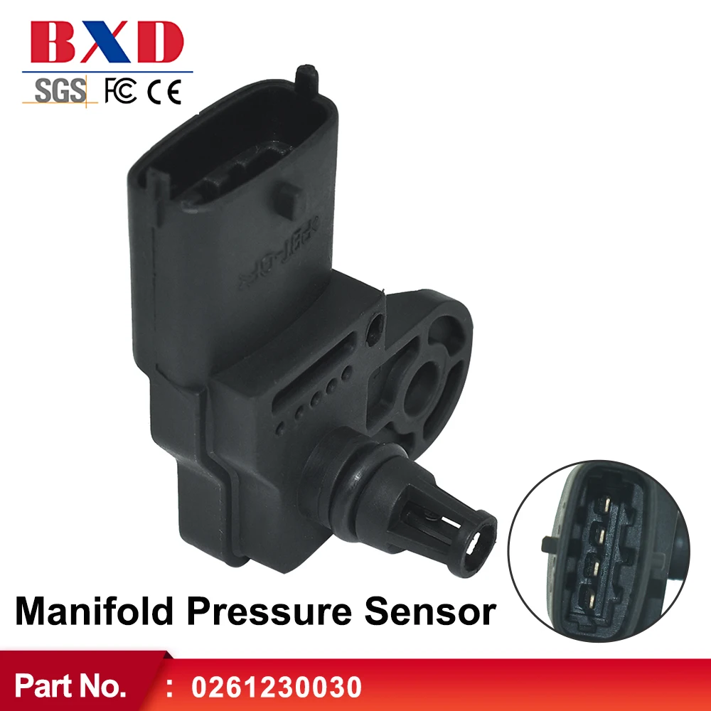 MAP Manifold Pressure Sensor 0261230030 For FIAT 500 PANDA PALIO LINEA PUNTO BRAVA BRAVO DOBLO IDEA MUSA STILO