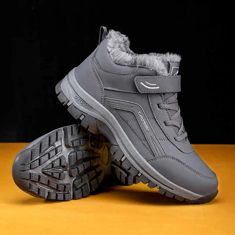 

Мужские высокие кроссовки-мюли из меха, черные спортивные лоферы, новая модель, стильные, по доступной цене, акционное предложение