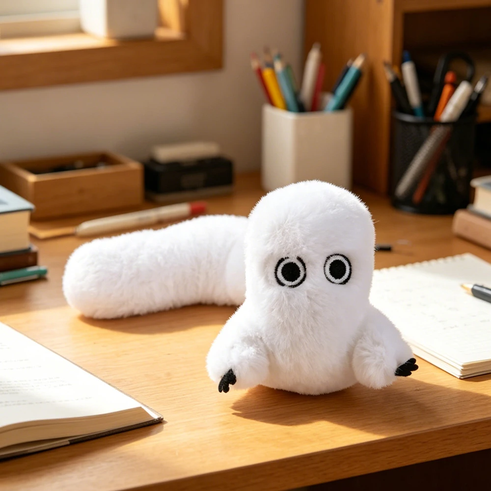 Witch Hat Atelier Fudeworm Plush Toys Fluffy Shapeable Cute Stuffed Toys Anime Brush Buddy Dolls Fans Birthday Gifts Home Decor view 5