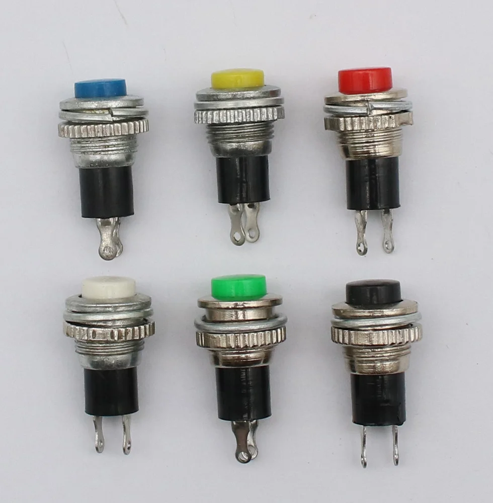 DS-316 button switch, self reset switch, mounting aperture 10mm