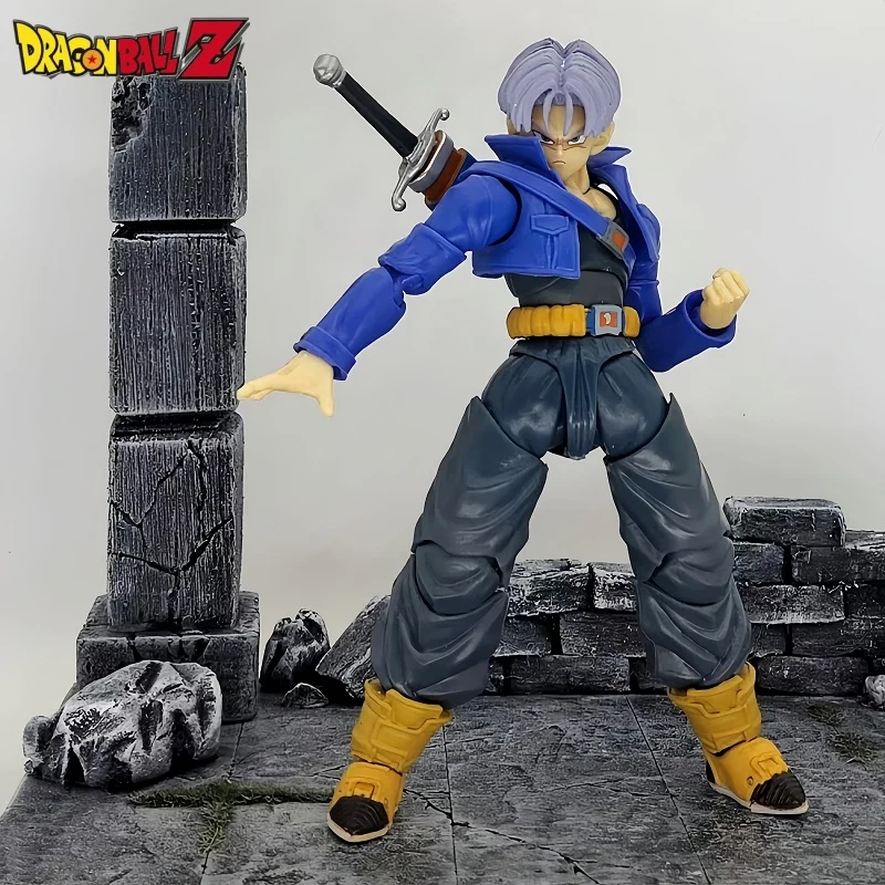 Shf Dragon Ball Z Figure Super Saiyan Trunks Action Figure Movable Pvc Collection Anime Future Boy Torankusu Figures Models Toys