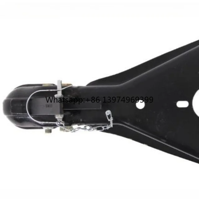 15000lb A-Frame Trailer Coupler W/Round Jack Black 2-5/16