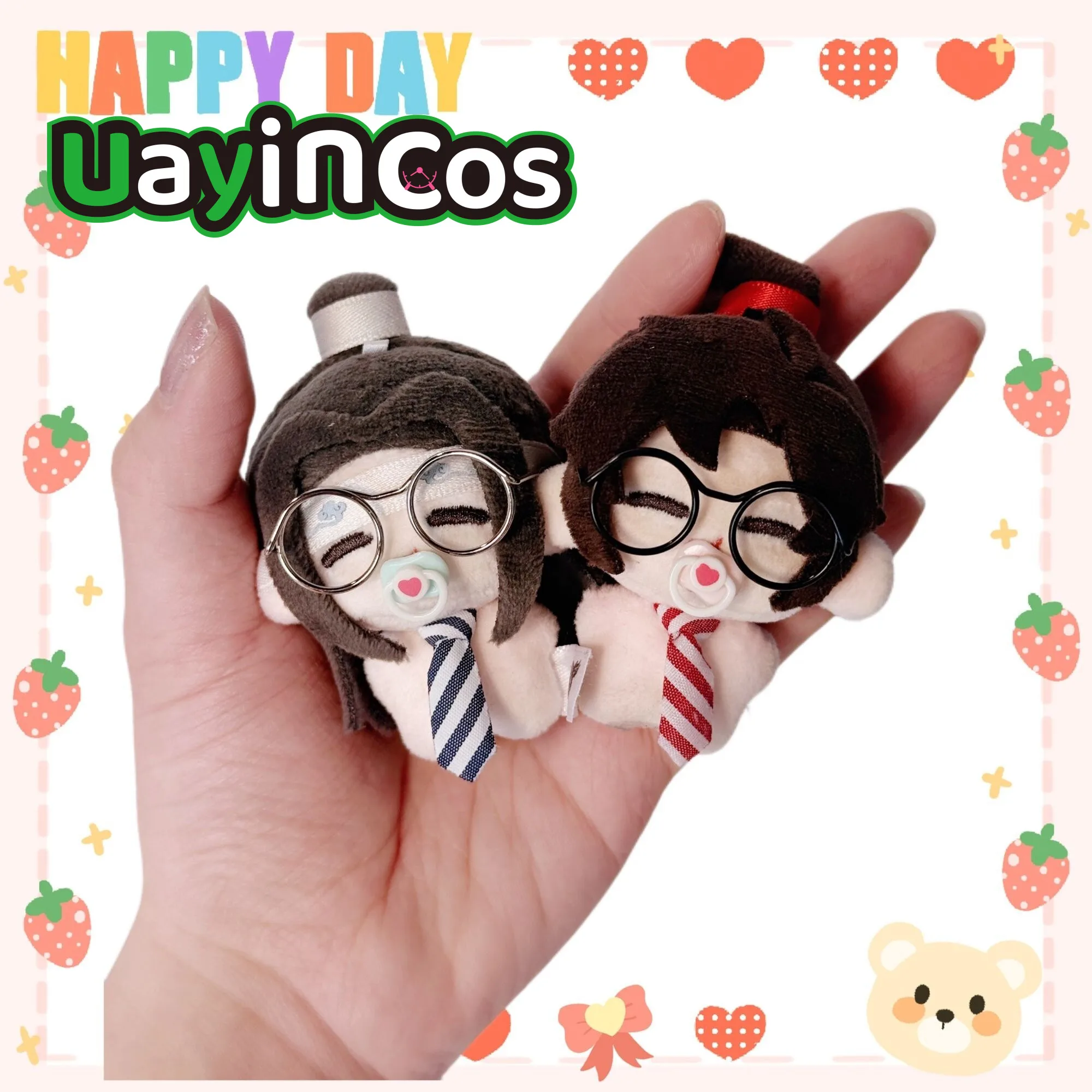 

In Stock 2pcs 5cm Original Wei Wuxian Lan Wangji MDZS Grandmaster of Demonic Stuffed Plushies Doll Keychain Clothes Anime Toy Ki