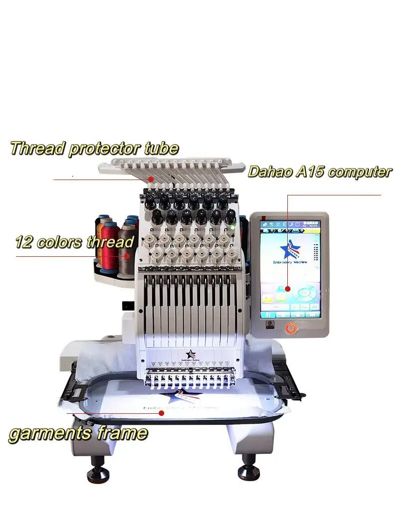 MINI type single head HAT embroidery machine tailor machine