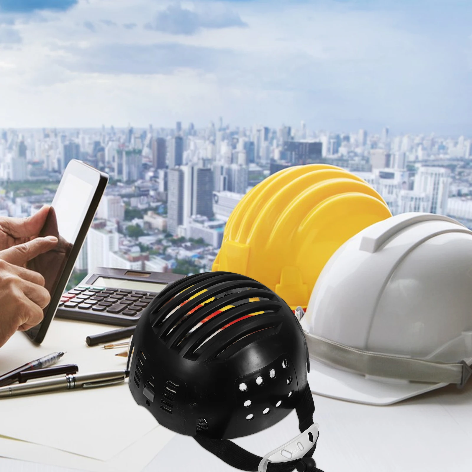 

PE Lining Insert for Safety Helmets Anti Collision Impact Resistant Work Hat Liner Chin Strap Replacement Baseball Cap Bump Cap