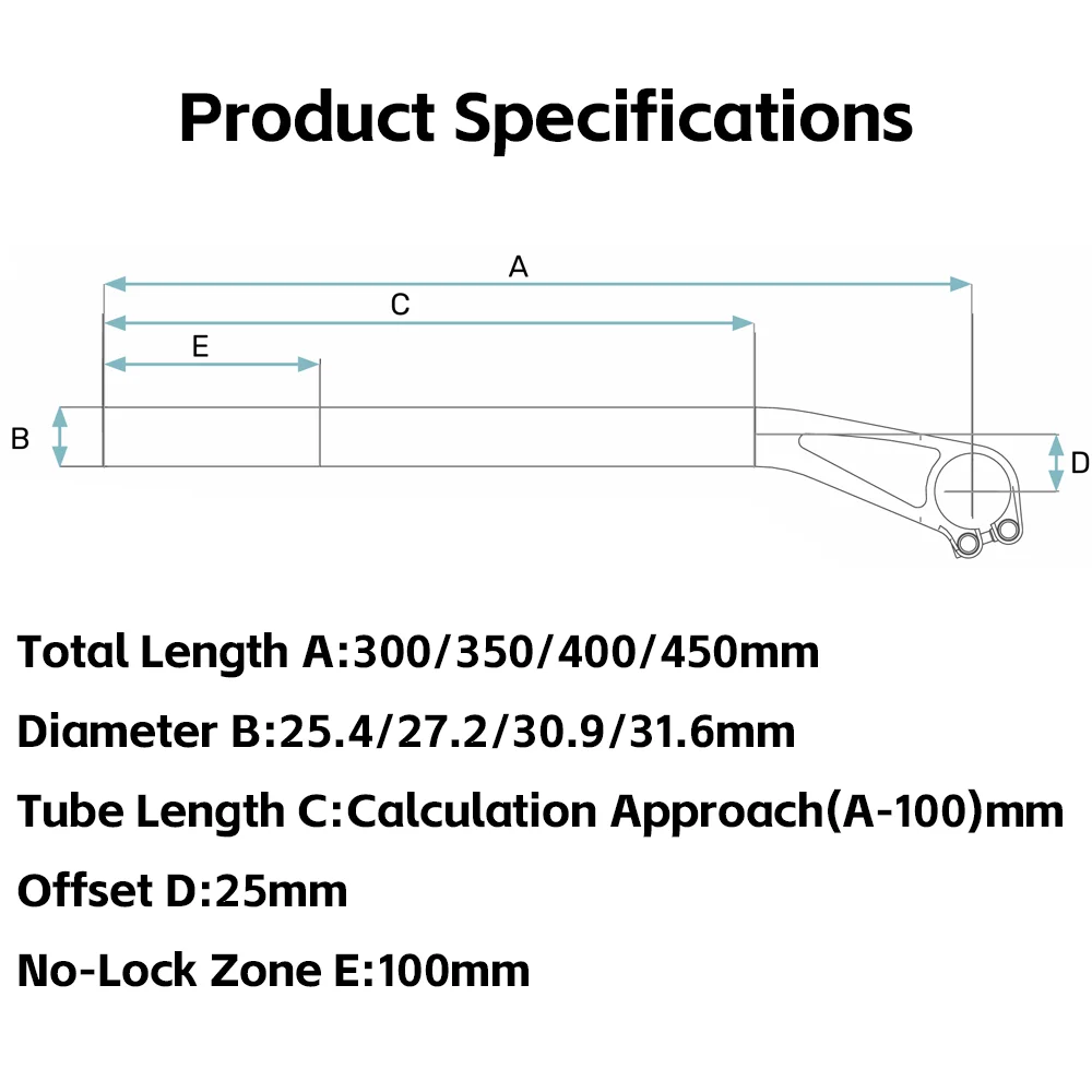 ELITAONE MTB Carbon Sattelstütze Offset 5/25mm 27,2 30,9 31,6mm Mountainbike/Rennrad Sattelstütze – Detail 8