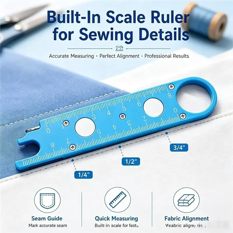 Fine Workmanship Multifunctional Automatic For Sewing Machine Needle Threader(2Pcs), Quick Threading Device For Sewing Machines