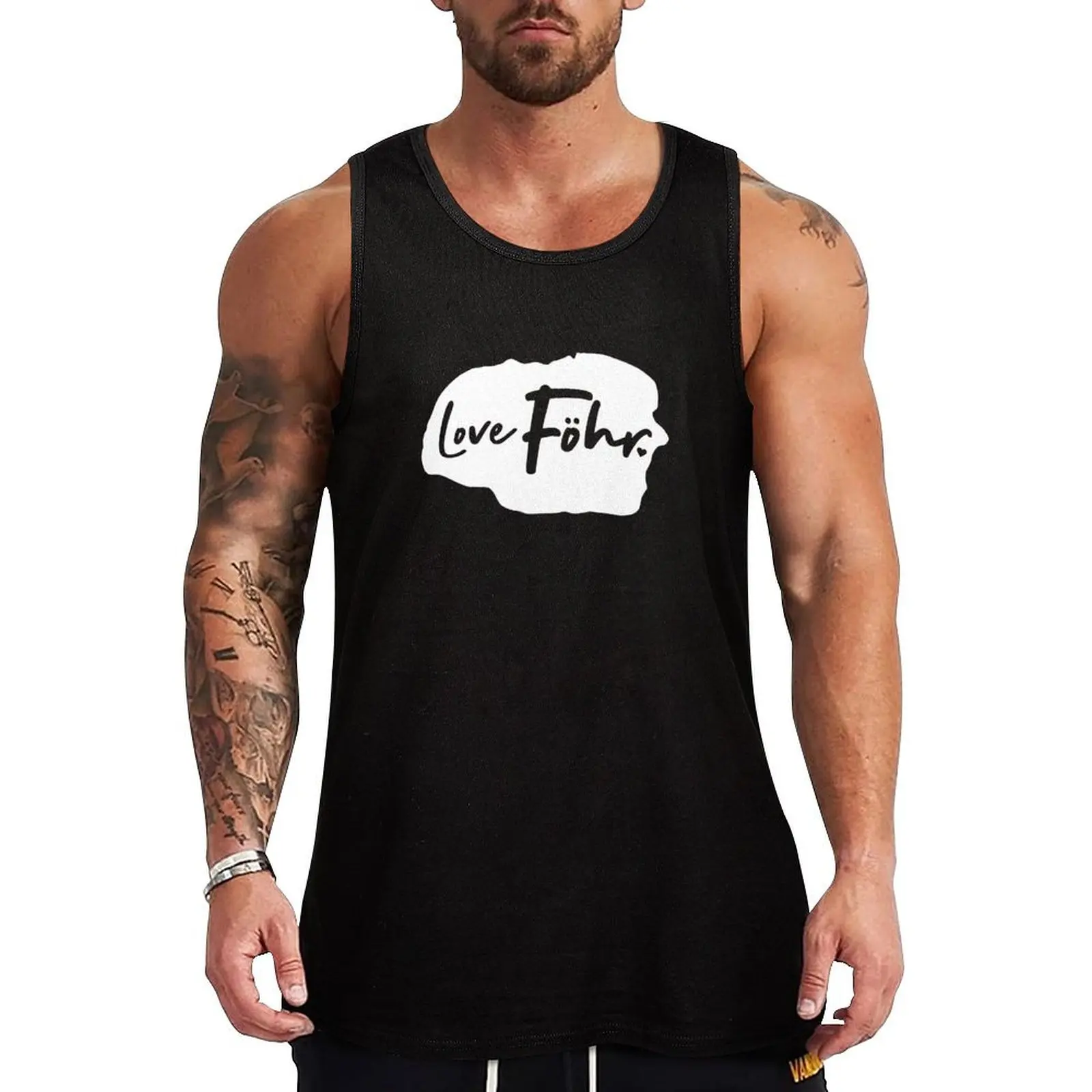 Love Foehr - North Sea Germany island silhouette Tank Top Street Style Tank Top Graphic Print Sleeveless Shirt