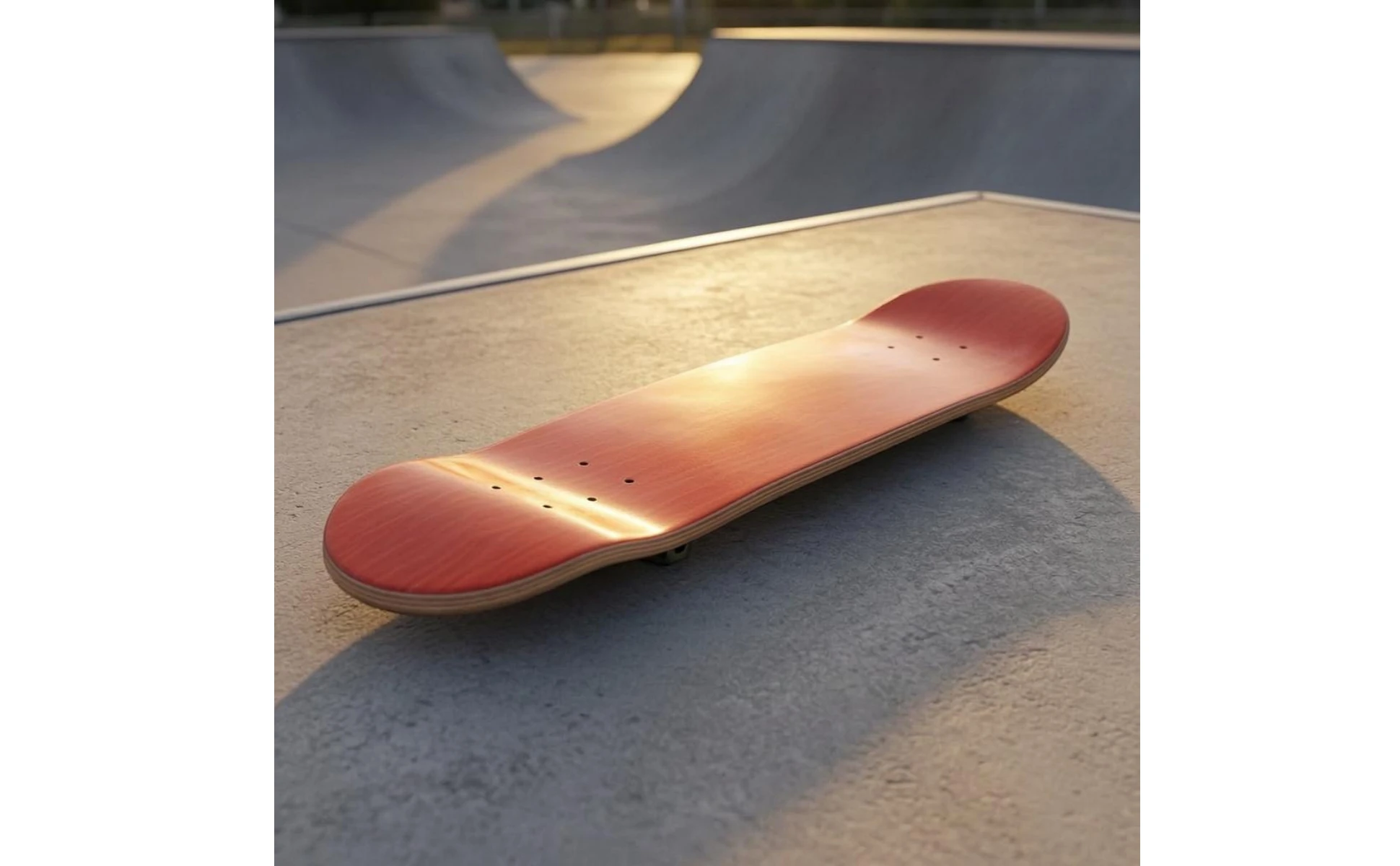 Canadian Maple Skateboard Deck Pre-Drilled Double-Kick Skateboard Deck Sports Gear Symmetrical Rounded Nose and Tail