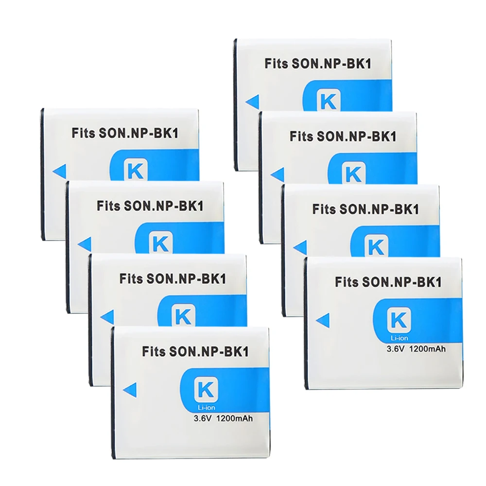 Battery for SONY NP-BK1 W190 W370 W180 DSC-S950 S750 S780 S950 S980 NPBK1 Battery / NP BK1 1200mAh Batterie Charger