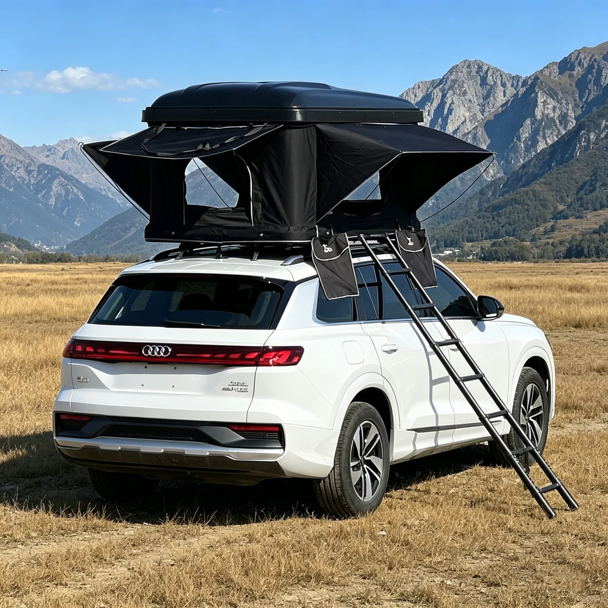 

Compact 4-Season Pop-Up ABS Hard Shell Rooftop Tent for 4WD SUV Overland Trip - Easy Setup Camping Shelter