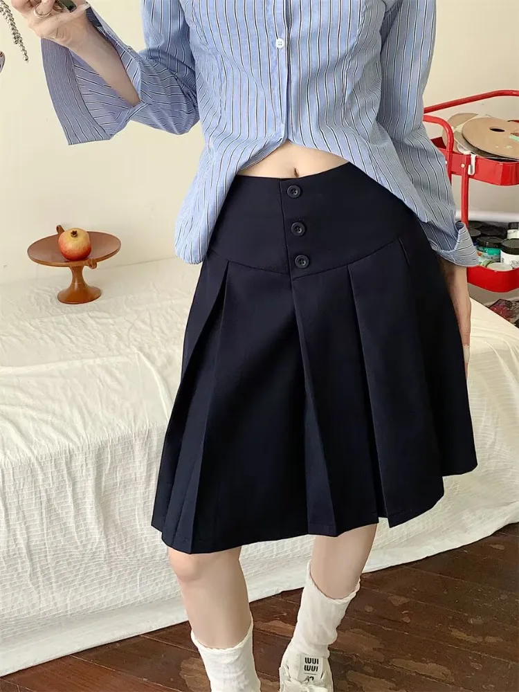 

Юбки женские модные в консервативном стиле плиссированные шикарные летние уличные милые женские универсальные мини-повседневные ампирные Y2k Mujer Faldas