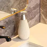 Retro Style Ceramic Push-Type Soap Dispenser With Pump, For Bathrooms OR Kitchens 10