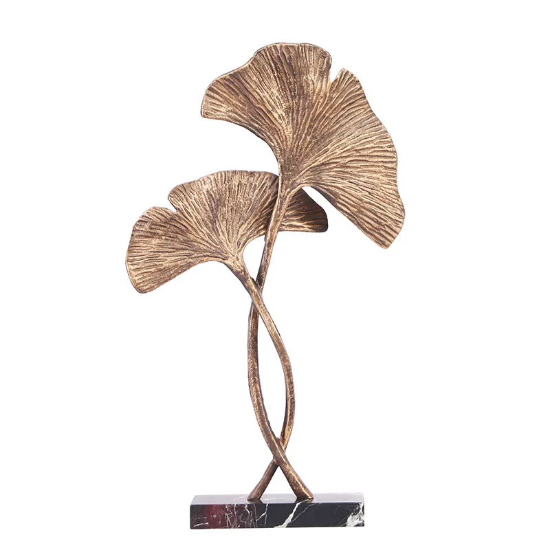 Leopard metal horse ornament study office simple apricot leaf jewelry model room handicrafts living room soft