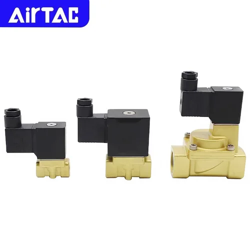 Imagen 2 del producto Válvula de control de fluido original AIRTAC de acción directa normalmente cerrada 2W030-6/8 050-10/15 pilotada internamente 2W150-15 200-20 250-25