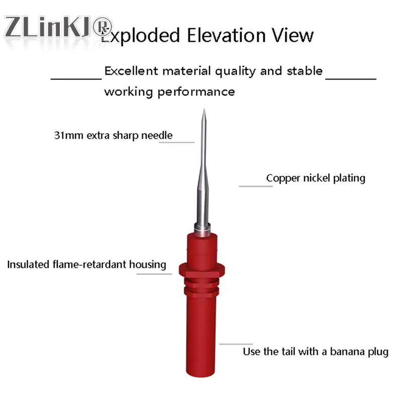 ZLinKJ P8002 HT307A Needle Back Test Probe Pin Screw Auto Diagnostic Test Handheld Oscilloscope Set Acupuncture Repair Tools New