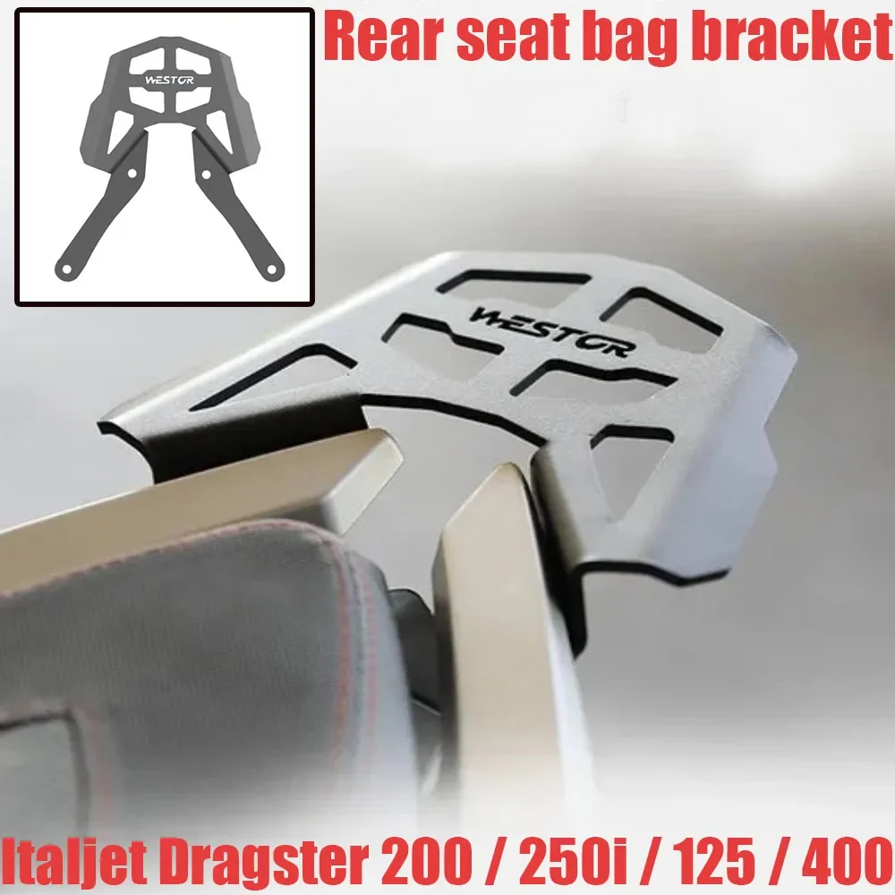 

New 2022 For Italjet Dragster Rear Rack Stand Bag Rack Fit Italjet Dragster 200 / 250i / 125 / 400