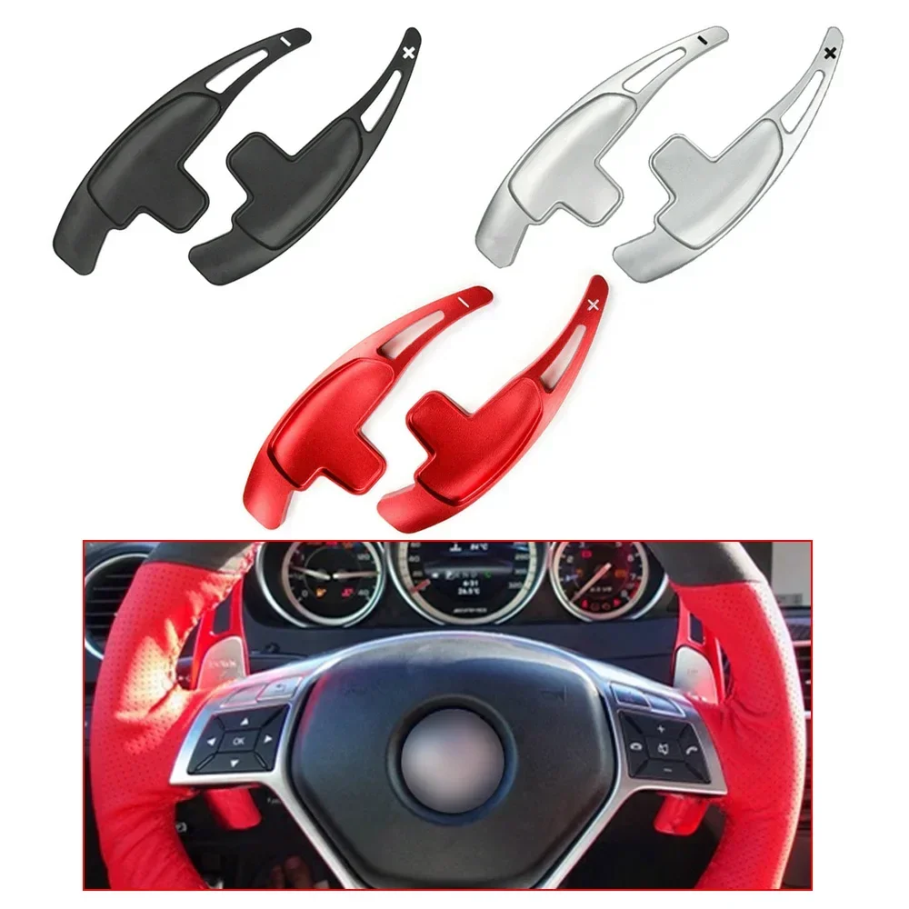 

Алюминиевый удлинитель рулевого колеса, сменные переключатели для Benz A B C E ML CLA GLA GLK SLK W176 W246 W212 W204