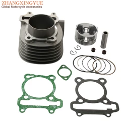 Scooter 61mm Big Bore Cylinder Kit For Peugeot 125 Citystar Django Speedfight 3 Tweet 125cc Upgrade 180cc 4 Stroke