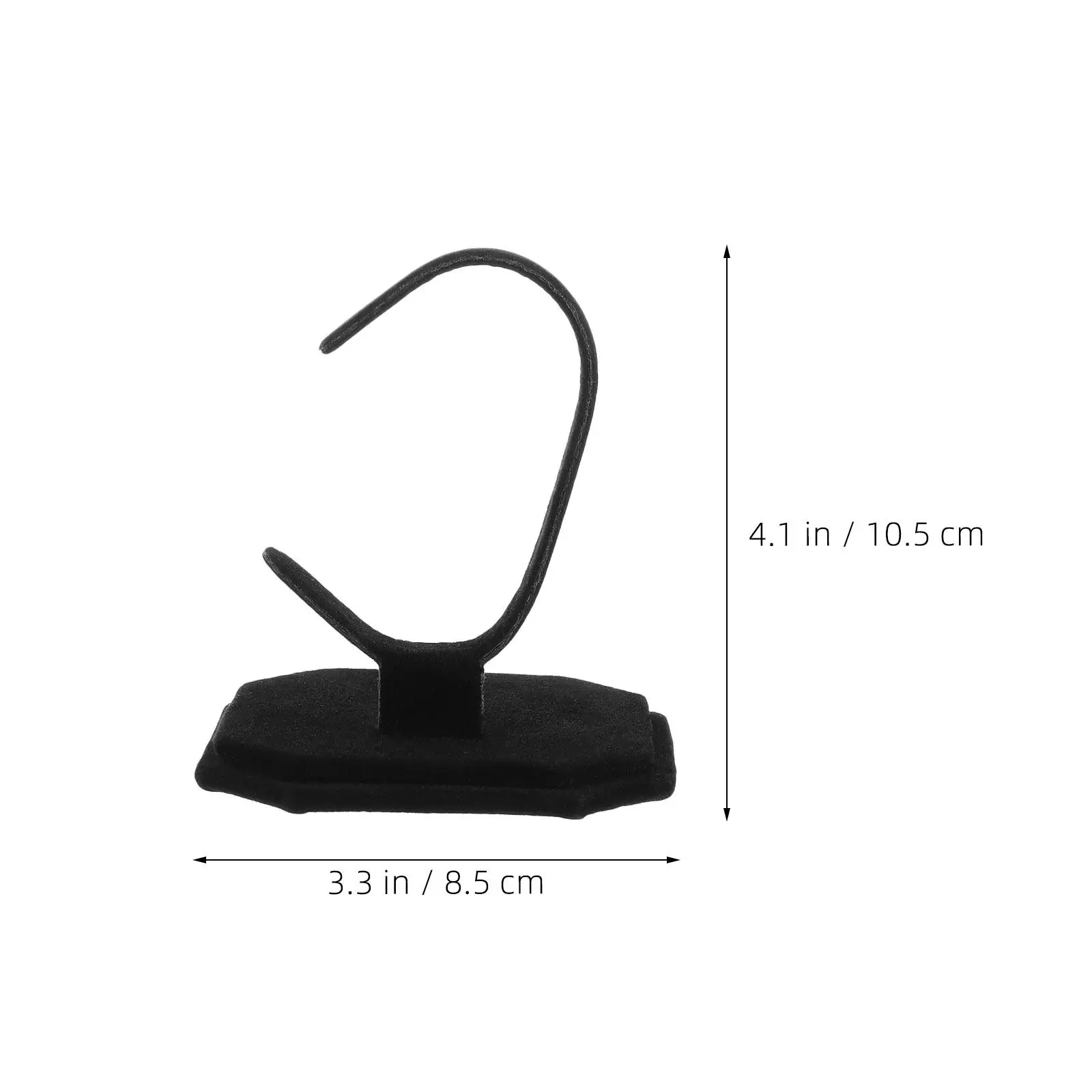3Pcs Watch Stand Soft Fabric C Shape Display Organizer Jewelry Bracelet Holder Bangle Wristwatch Desk Rack Watch Cushion